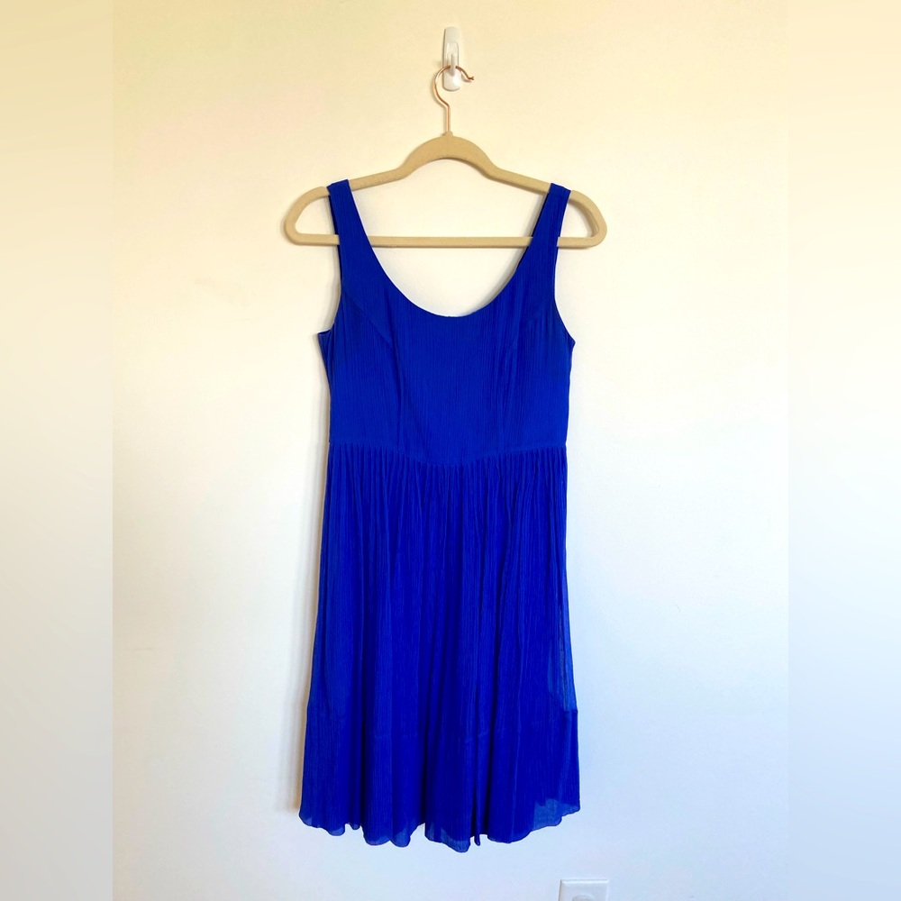 J. Crew 100% Silk Sleeveless Dress in Cobalt Blue, Size 6